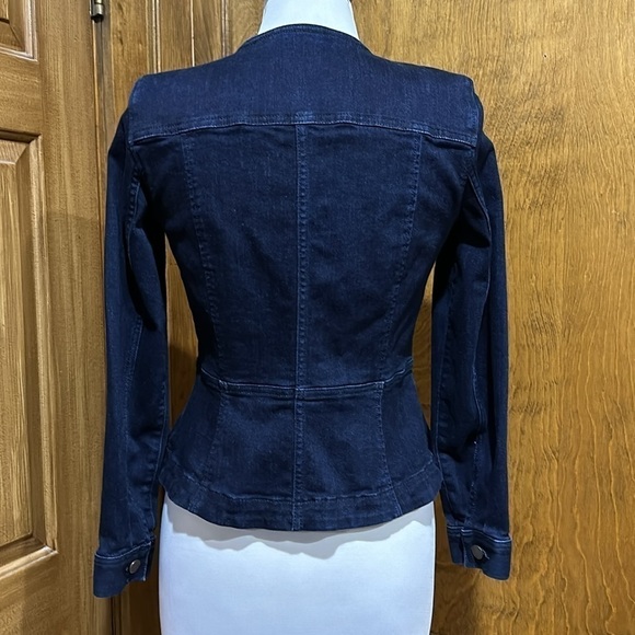 Ann Taylor Denim Peplum Jacket Size Small - EUC - Picture 4 of 6